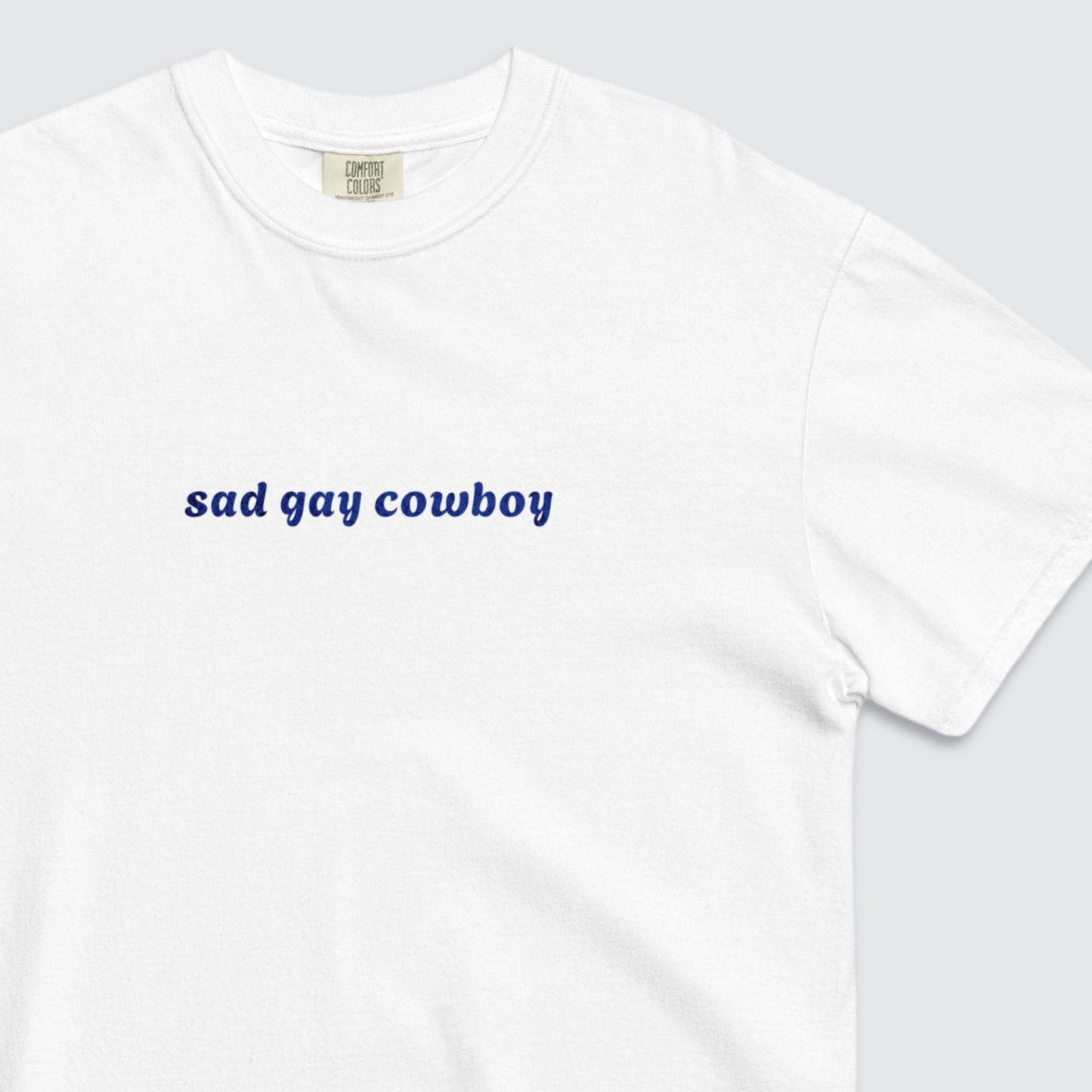 Sad gay cowboy