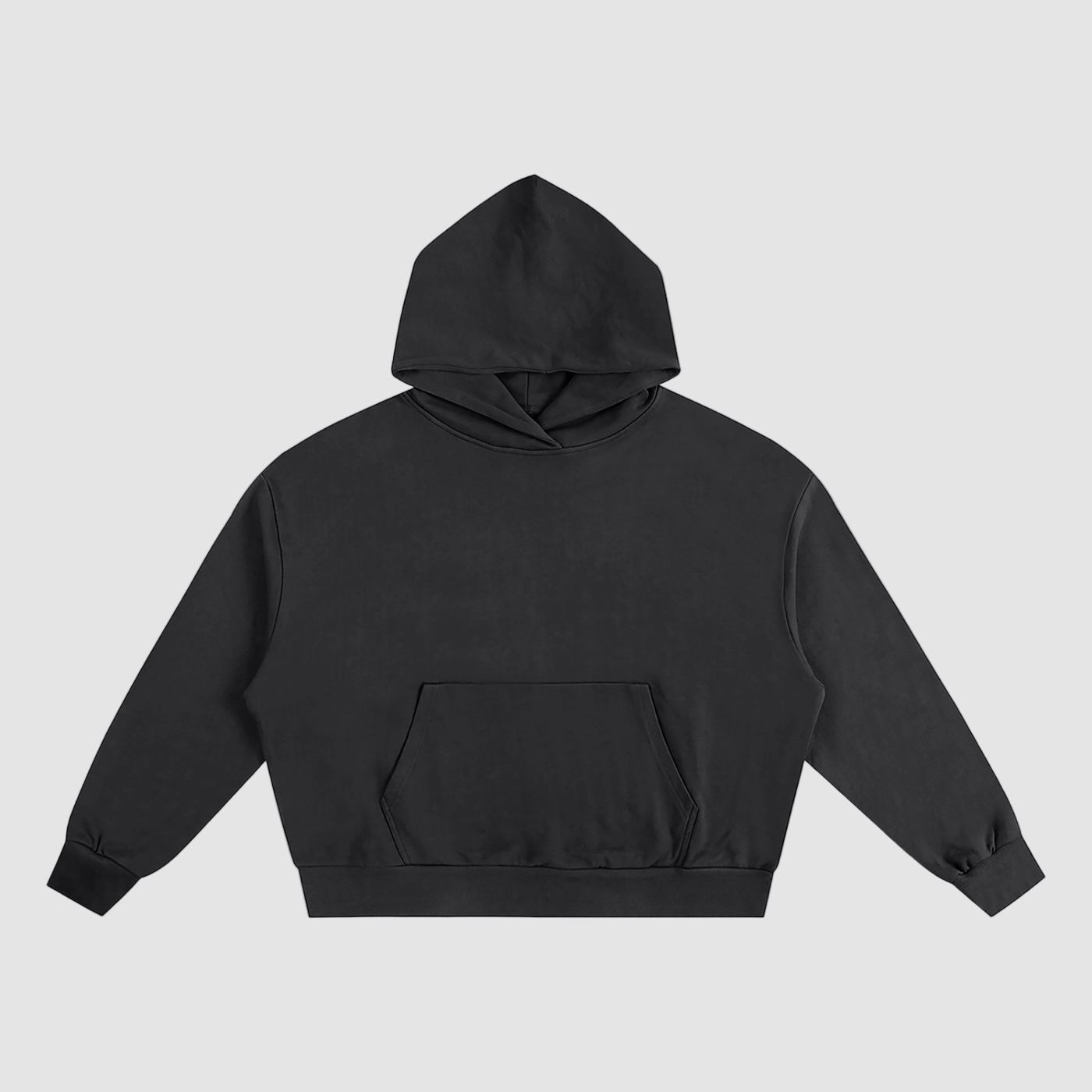 Black hoodie on a white background